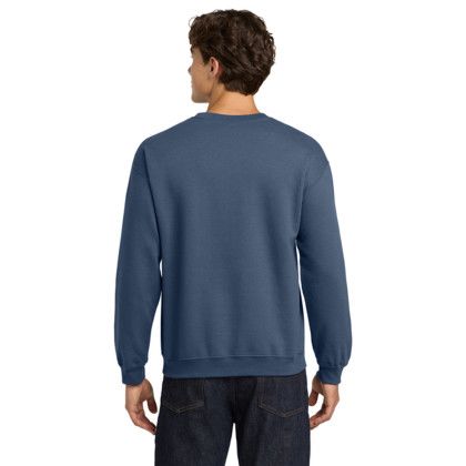Custom Gildan Heavy Blend Crewneck Sweatshirt - Indigo Blue Back View 