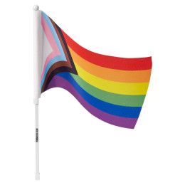 Custom B.free Rainbow Pride LGBTQ+ Handheld Flag - Rainbow