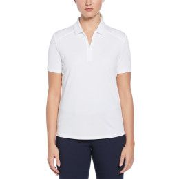 Custom PGA Tour Ladies Airflux Polo - Bright White Front View
