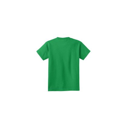 Custom Port & Company Youth Core Cotton Tee - Clover green Back Side Custom Port & Company Youth Core Cotton Tee - Clover green Back Side