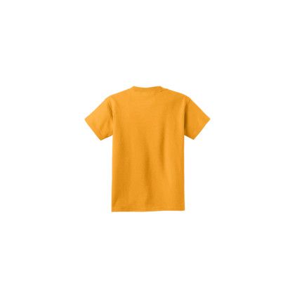 Custom Port & Company Youth Core Cotton Tee - Gold Back Side Custom Port & Company Youth Core Cotton Tee - Gold Back Side