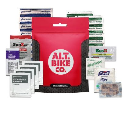 Custom Cycling First Aid Kit - Red