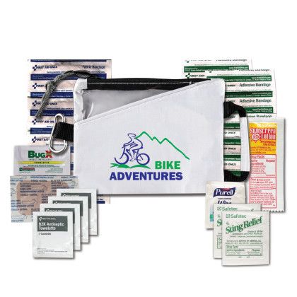 Custom Day Trip Mini Adventure First Aid Kit - White