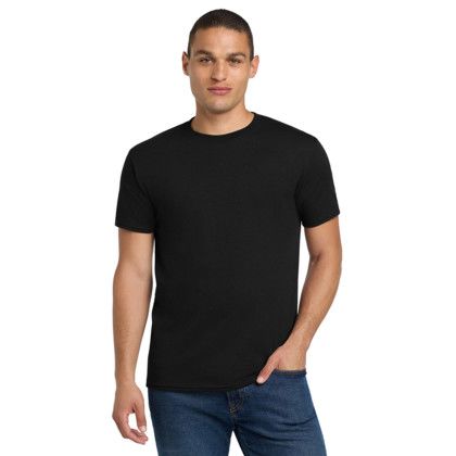 Custom Jerzees - Dri-Power 50/50 Cotton/Poly T-Shirt - Black Front View