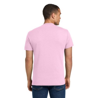 Custom Jerzees - Dri-Power 50/50 Cotton/Poly T-Shirt - Classic Pink Back View