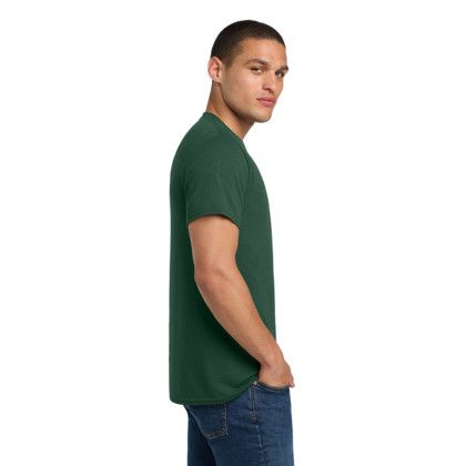 Custom Jerzees - Dri-Power 50/50 Cotton/Poly T-Shirt - Forest Green Side View