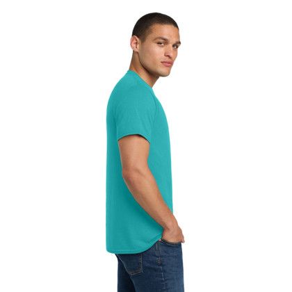 Custom Jerzees - Dri-Power 50/50 Cotton/Poly T-Shirt - Jade Side View