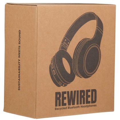Custom Rewired Recycled Bluetooth Headphones - Black in Box 