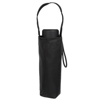 Custom 38" Totes Mini Travel Umbrella - Black Bag 