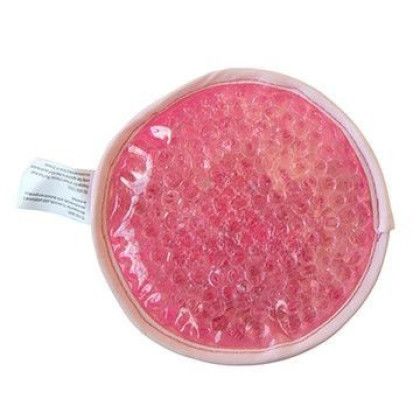 Custom Plush Gel Beads Hot/Cold Pack Circle - Pink
