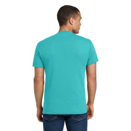 Custom Jerzees - Dri-Power 50/50 Cotton/Poly T-Shirt - Scubablue Back View