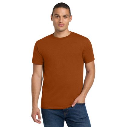Custom Jerzees - Dri-Power 50/50 Cotton/Poly T-Shirt - Texas Orange Front View