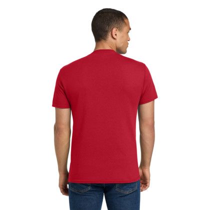 Custom Jerzees - Dri-Power 50/50 Cotton/Poly T-Shirt - True Red Back View