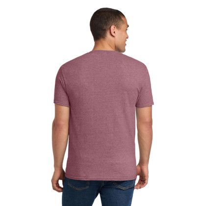 Custom Jerzees - Dri-Power 50/50 Cotton/Poly T-Shirt - Vintage Heather Maroon Back View