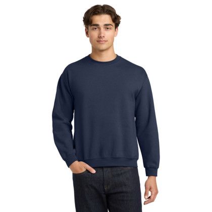 Custom Gildan Heavy Blend Crewneck Sweatshirt - Navy Front View 