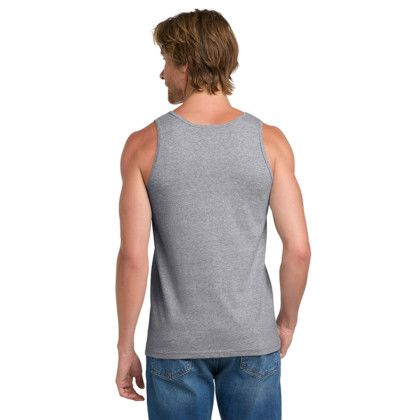 Custom Gildan Ultra Cotton 100% US Cotton Tank Top - Sports Grey Back View Custom Gildan Ultra Cotton 100% US Cotton Tank Top - Sports Grey Back View