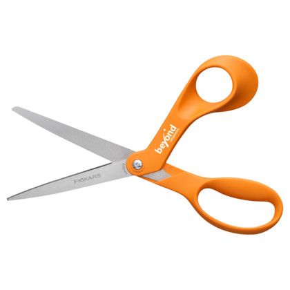 Custom Fiskars Original Orange-Handled Scissors (8") - Orange Open View