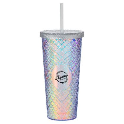 B.free Rainbow Pride 22oz Sparkle Straw Tumbler - Iridescent B.free Rainbow Pride 22oz Sparkle Straw Tumbler - Iridescent
