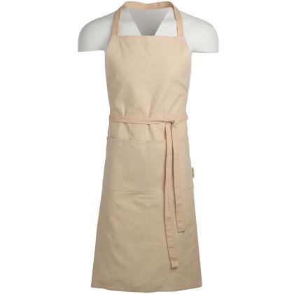 Custom Recycled Cotton Apron - Tofu With front view 