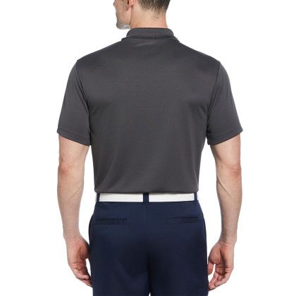Custom PGA Tour Airflux Polo - Asphalt Back View