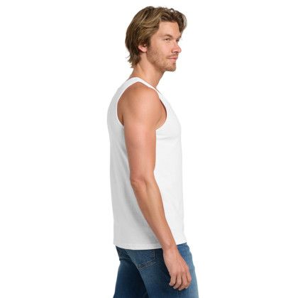 Gildan - Ultra Cotton100% US Cotton Tank Top - White Side View Gildan - Ultra Cotton100% US Cotton Tank Top - White Side View
