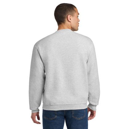 Custom Jerzees - NuBlend Crewneck Sweatshirt - Ash Back View