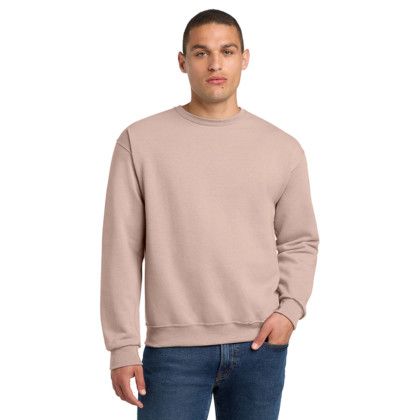 Custom Jerzees - NuBlend Crewneck Sweatshirt - Blush pink Front View