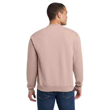 Custom Jerzees - NuBlend Crewneck Sweatshirt - Blush pink Back View