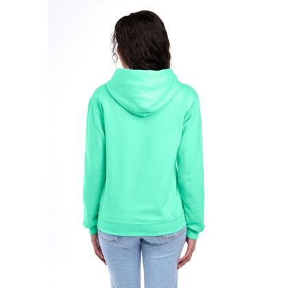 Custom Jerzees - NuBlend Pullover Hooded Sweatshirt - Cool mint Back View 