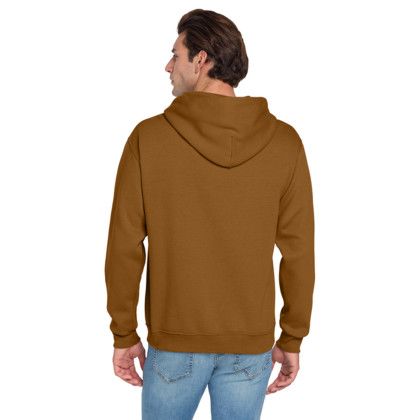 Custom Jerzees - NuBlend Pullover Hooded Sweatshirt - Golden Pecan Back View 
