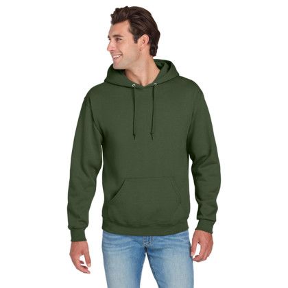 Custom Jerzees - NuBlend Pullover Hooded Sweatshirt - Military green Front View 