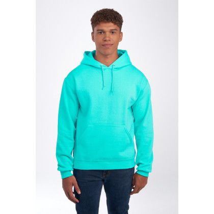 Custom Jerzees - NuBlend Pullover Hooded Sweatshirt -Scuba blue Front View 