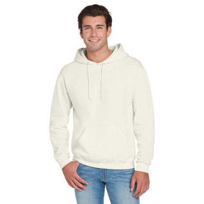 Custom Jerzees - NuBlend Pullover Hooded Sweatshirt -Sweet cream heather Front View