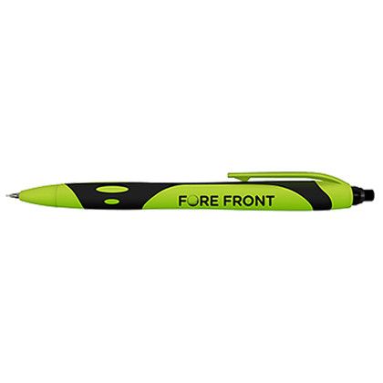 Custom Sport Pencil - Soft Touch Rubberized Mechanical Pencil with Twist-Up Eraser & #2 HB Leads - Refillable - Light green