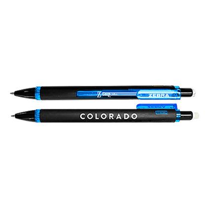 Custom Zebra Z-Grip Plus Rubberized Mechanical Pencil with Eraser & Shake Advance Technology - Refillable - Blue Custom Zebra Z-Grip Plus Rubberized Mechanical Pencil with Eraser & Shake Advance Technology - Refillable - Blue