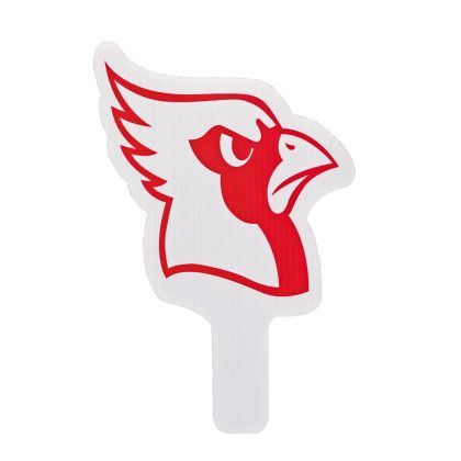 Cardinal Hand Fan Promotional Custom Imprinted With Logo