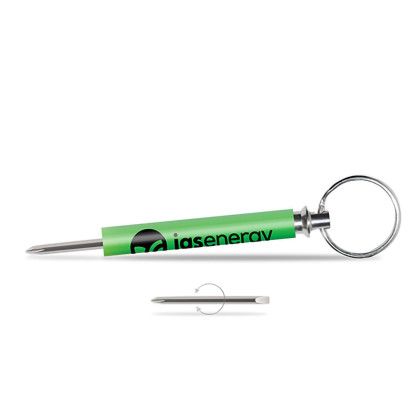 Custom Reversible Pocket Partner Key Tag - Green