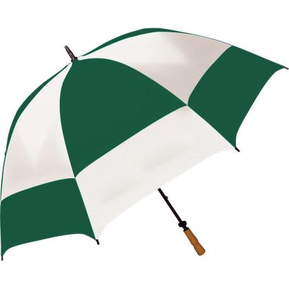 Custom Sport Diamondback Vented Golf Umbrella - Forest/White Custom Sport Diamondback Vented Golf Umbrella - Forest/White