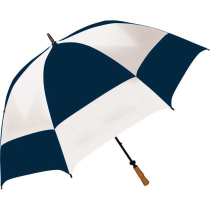 Custom Sport Diamondback Vented Golf Umbrella - Navy/White Custom Sport Diamondback Vented Golf Umbrella - Navy/White