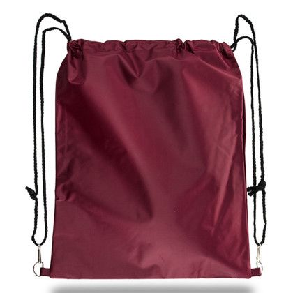 Custom Convenient Drawstring Backpack - Burgundy