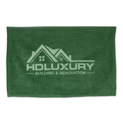 Custom Platinum Collection Golf/Sport Towel (Color) - Hunter Green 