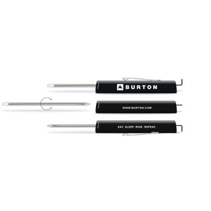 Custom Tri-Ad Screwdriver With Reversible Blade - Black 
