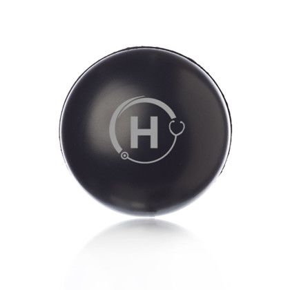 Custom Round Foam Stress Balls - Black