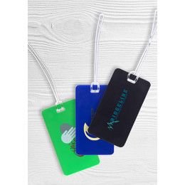 Custom Bali Plastic Slip In Pocket Luggage Tags - All Colors 