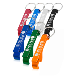 Custom Bottle Opener Metal Keychains - All Colors 