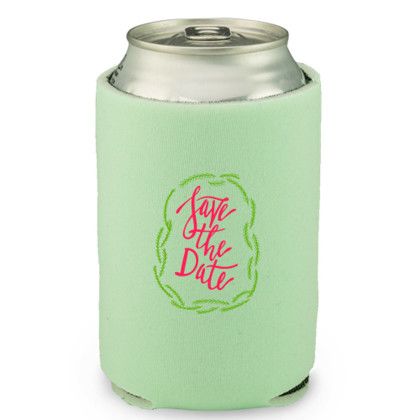 Custom Can Coolers - 4mm Collapsible Beer Can Coolers - Mint 
