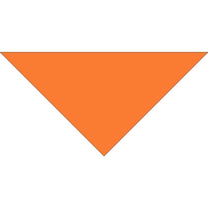 Custom Large Bandanna Triangle - Orange Custom Large Bandanna Triangle - Orange