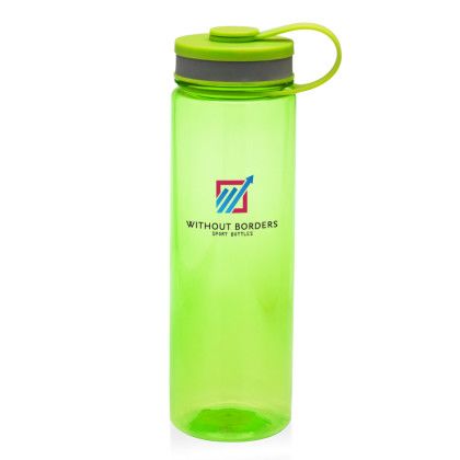 Custom 26 oz Wide Mouth Water Bottles - Lime