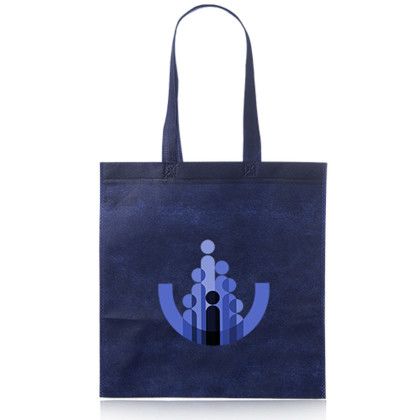 Custom Popular Non-Woven Reusable Tote Bags - Navy blue