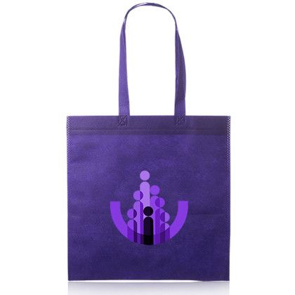 Custom Popular Non-Woven Reusable Tote Bags - Purple